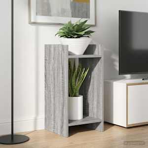 Stojalo za rastline s polico 2 pcs Siva Sonoma 30 x 30 x 60 cm