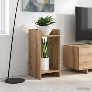 Stojalo za rastline s polico 2 pcs Obrtni Hrast 30 x 30 x 60 cm