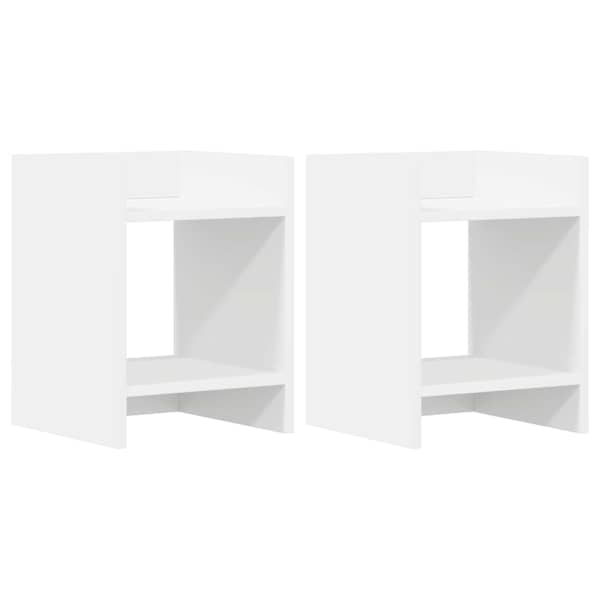 vidaXL Taimede alus 2 tk Valge 30 x 30 x 40 cm Tehispuit