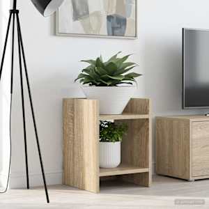Stojalo za rastline s polico Sonoma hrast 30 x 30 x 40 cm