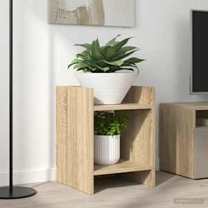 Stojalo za rastline s polico 2 pcs Sonoma hrast 30 x 30 x 40 cm