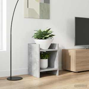 Stojalo za rastline s polico Beton Siva 30 x 30 x 40 cm