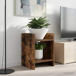 Stojalo za rastline s polico Dimljeni Hrast 30 x 30 x 40 cm