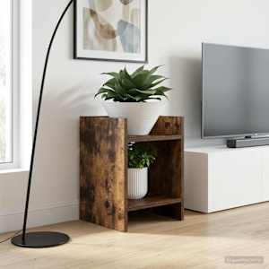 Stojalo za rastline 2 pcs Dimljeni Hrast 30 x 30 x 40 cm