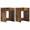 vidaXL Taimede alus 2 tk Suitsutatud tamm 30 x 30 x 40 cm Tehispuit