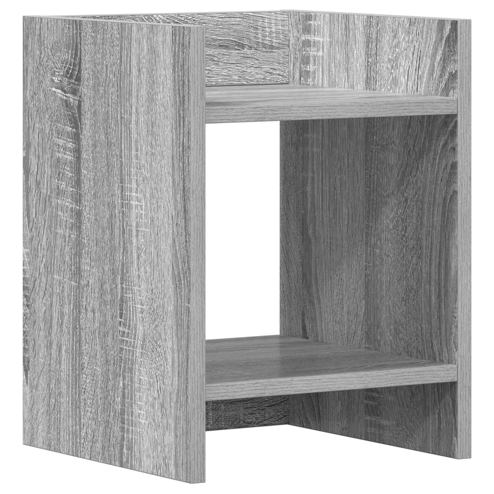 Plantenstandaard met plank Grijze Sonoma 30 x 30 x 40 cm image 2