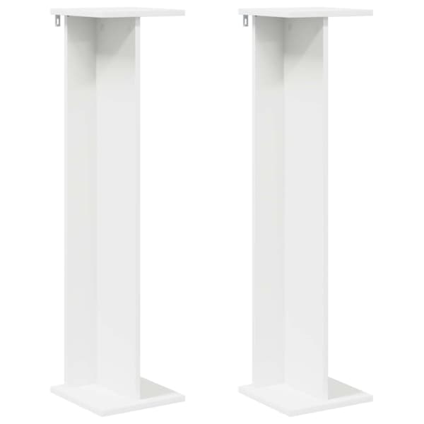 vidaXL Taimede alus 2 tk Valge 25 x 25,5 x 100,5 cm Tehispuit