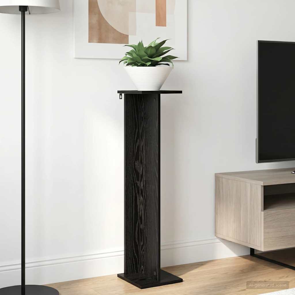 Plantenstandaard 2 pcs Zwarte Eik 25 x 25,5 x 100,5 cm image 1