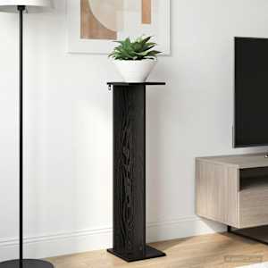 Stojalo za rastline 2 pcs Črni Hrast 25 x 25,5 x 100,5 cm