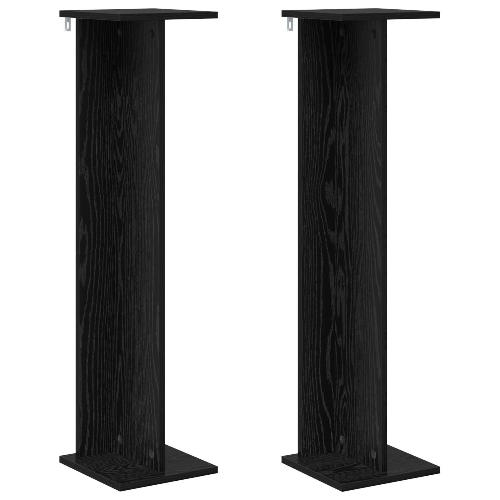 Plantenstandaard 2 pcs Zwarte Eik 25 x 25,5 x 100,5 cm image 2