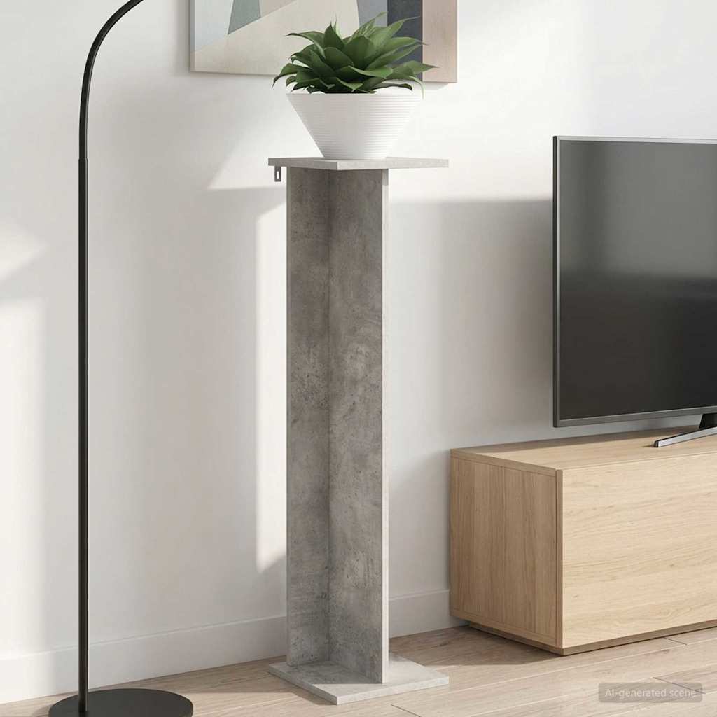 Plantenstandaard Beton Grijs 25 x 25,5 x 100,5 cm image 1