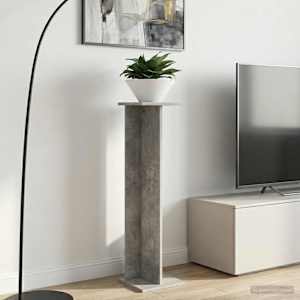 Stojalo za rastline 2 pcs Beton Siva 25 x 25,5 x 100,5 cm