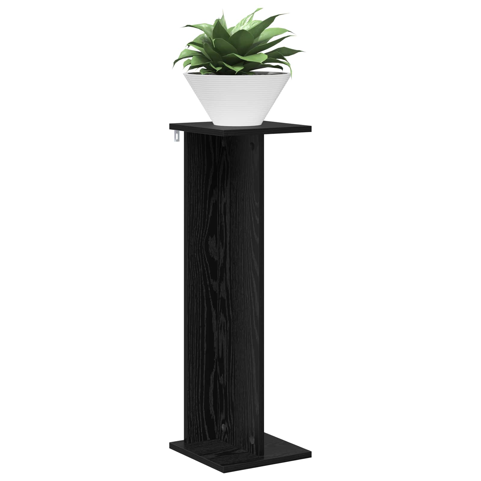 Plantenstandaard 2 pcs Zwarte Eik 25 x 25,5 x 80,5 cm image 3