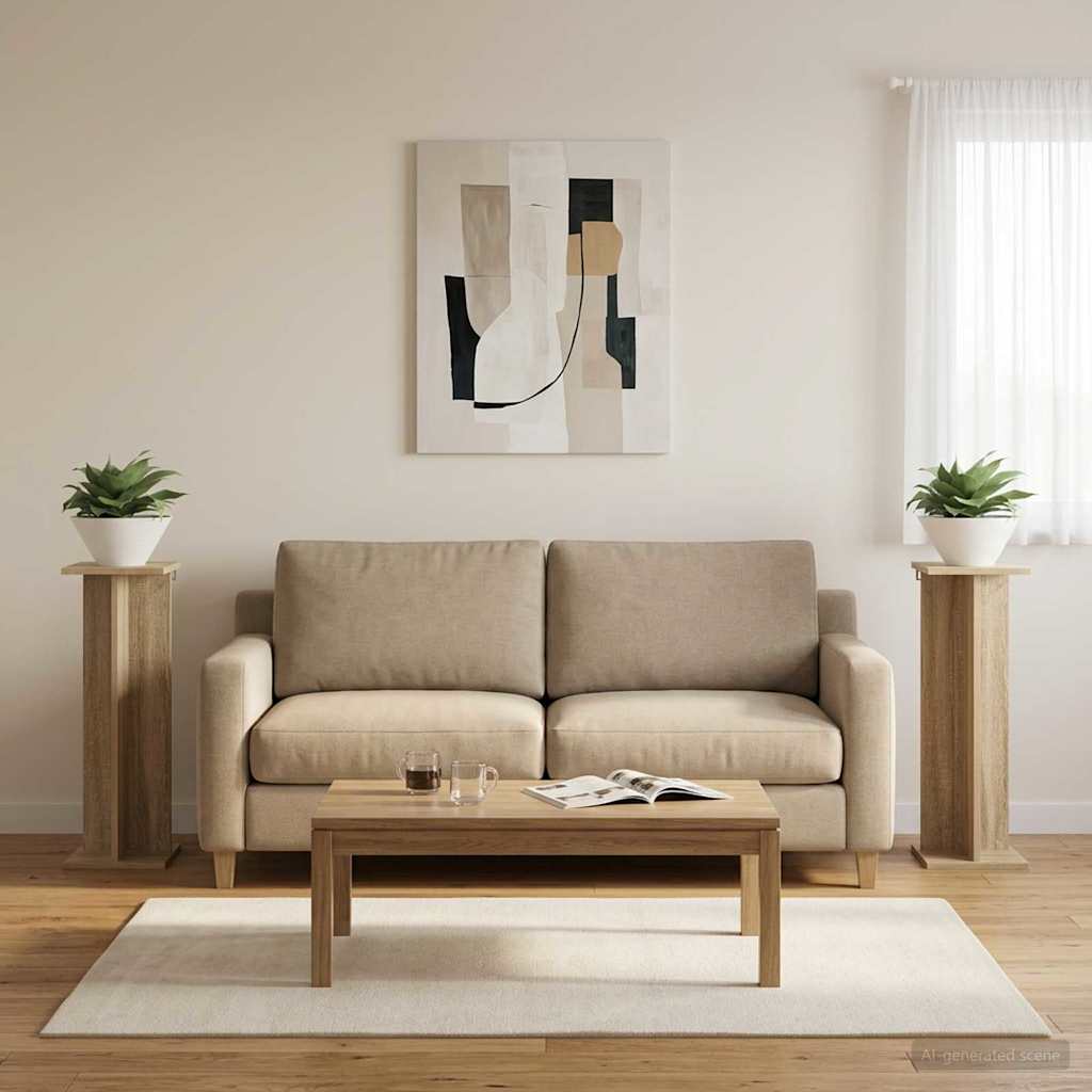 Stojan na rostliny 2 pcs Sonoma dub 25 x 25,5 x 80,5 cm - obrázek 4