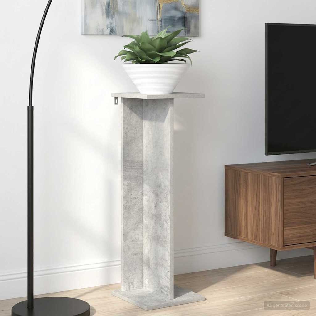 Plantenstandaard 2 pcs Beton Grijs 25 x 25,5 x 80,5 cm image 1