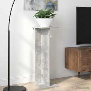 Stojalo za rastline 2 pcs Beton Siva 25 x 25,5 x 80,5 cm