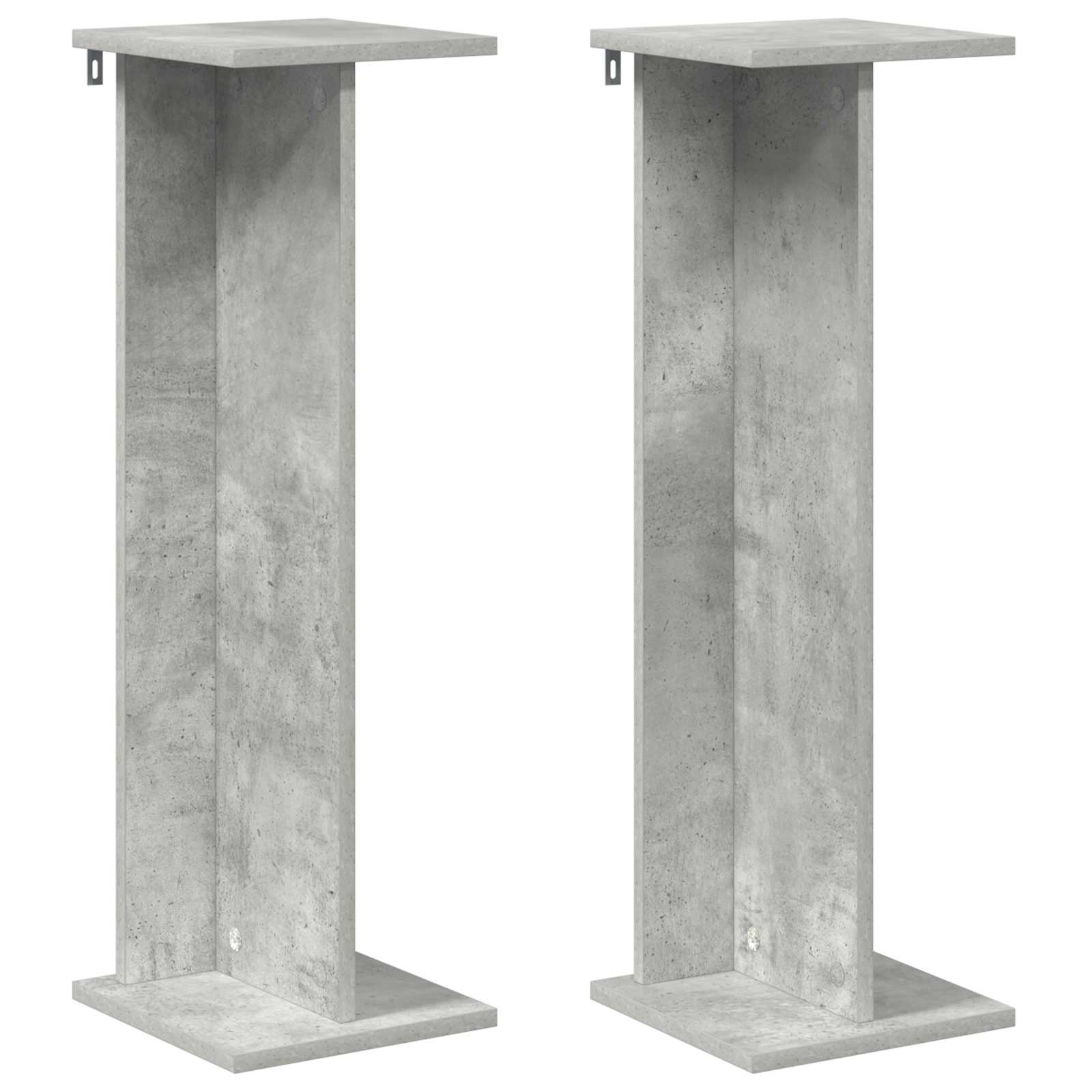 Plantenstandaard 2 pcs Beton Grijs 25 x 25,5 x 80,5 cm image 2