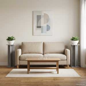 Stojan na rostliny 2 pcs Šedá Sonoma 25 x 25,5 x 80,5 cm - obrázek 4