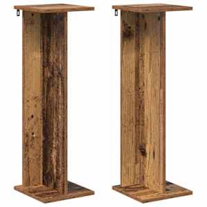 Stojan na rostliny 2 pcs Staré dřevo 25 x 25,5 x 80,5 cm - obrázek 2