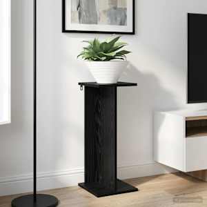 Stojalo za rastline 2 pcs Črni Hrast 25 x 25,5 x 60,5 cm