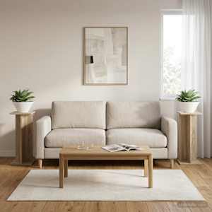 Stojalo za rastline 2 pcs Sonoma hrast 25 x 25,5 x 60,5 cm