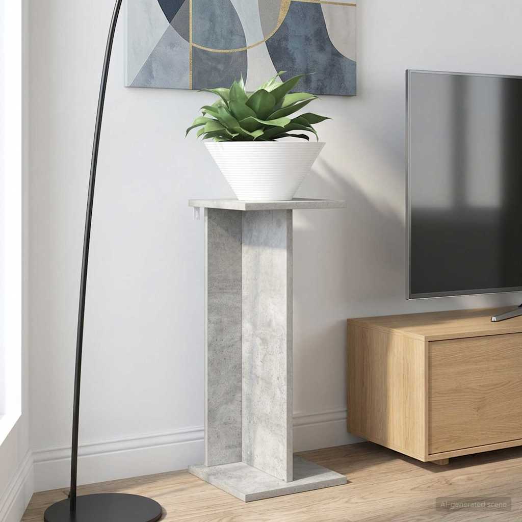 Plantenstandaard 2 pcs Beton Grijs 25 x 25,5 x 60,5 cm image 1