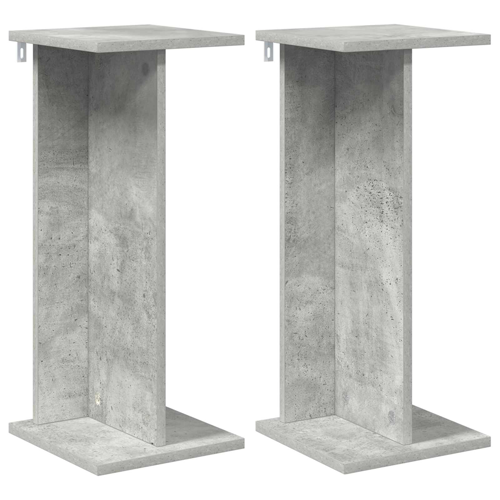 Plantenstandaard 2 pcs Beton Grijs 25 x 25,5 x 60,5 cm image 2
