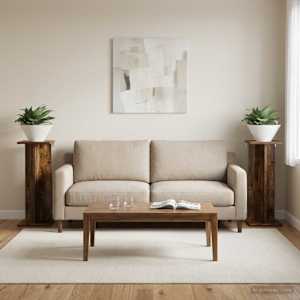 Stojalo za rastline 2 pcs Dimljeni Hrast 25 x 25,5 x 60,5 cm