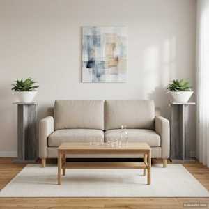 Stojalo za rastline 2 pcs Siva Sonoma 25 x 25,5 x 60,5 cm