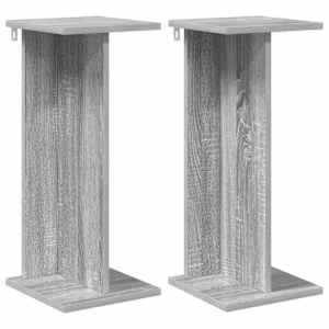 Stojan na rostliny 2 pcs Šedá Sonoma 25 x 25,5 x 60,5 cm - obrázek 2