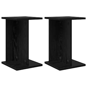 Stojan na rostliny 2 pcs Černý Dub 25 x 25,5 x 40,5 cm - obrázek 2