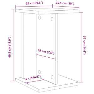 Stojan na rostliny 2 pcs Staré dřevo 25 x 25,5 x 40,5 cm - obrázek 10