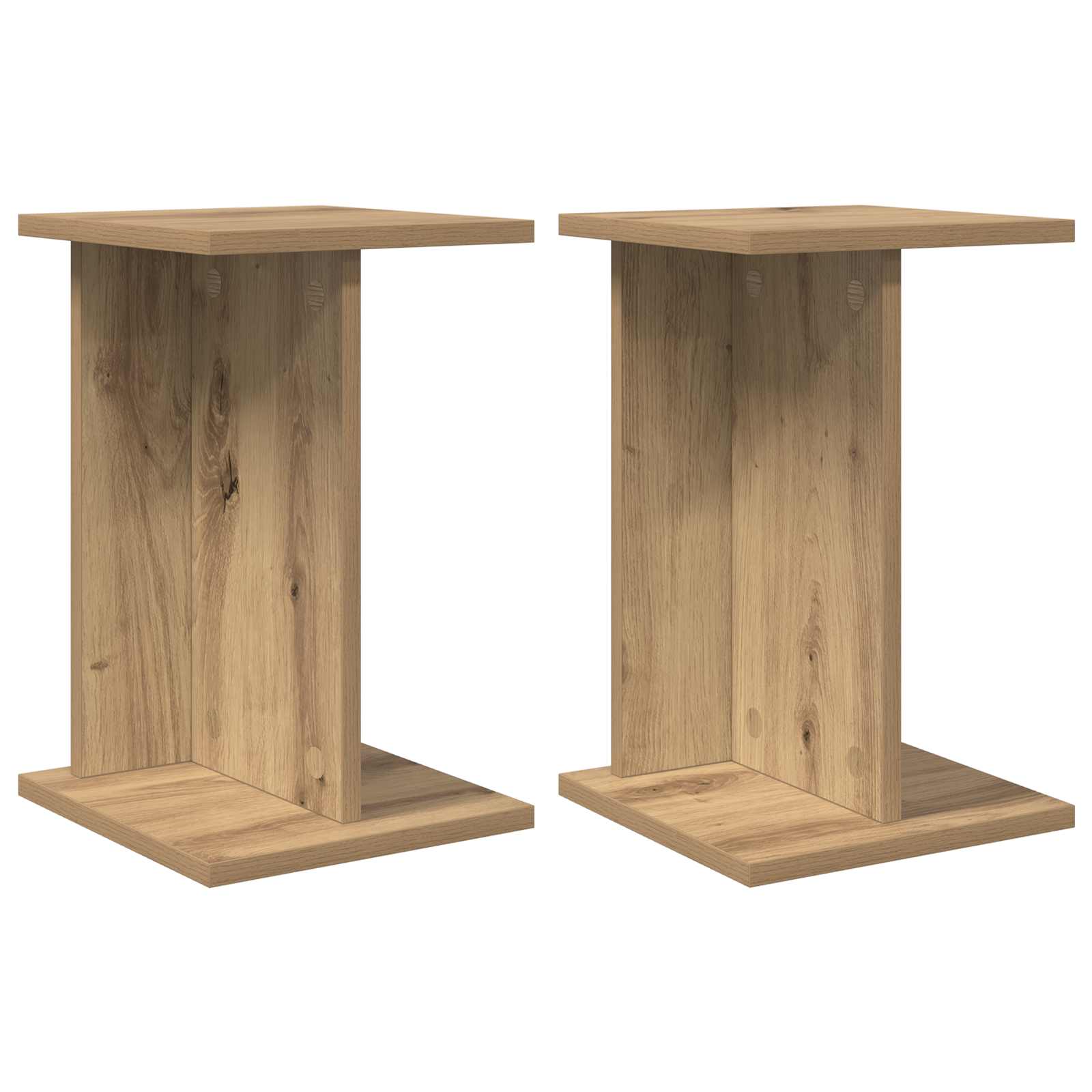 vidaXL Stojan na rostliny 2 ks Dub artisan 25 x 25,5 x 40,5 cm