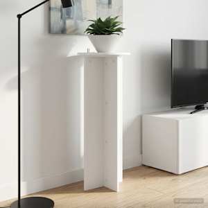 Stojan na rostliny 2 pcs Bílá Ø40 x 100 cm Kompozitní dřevo