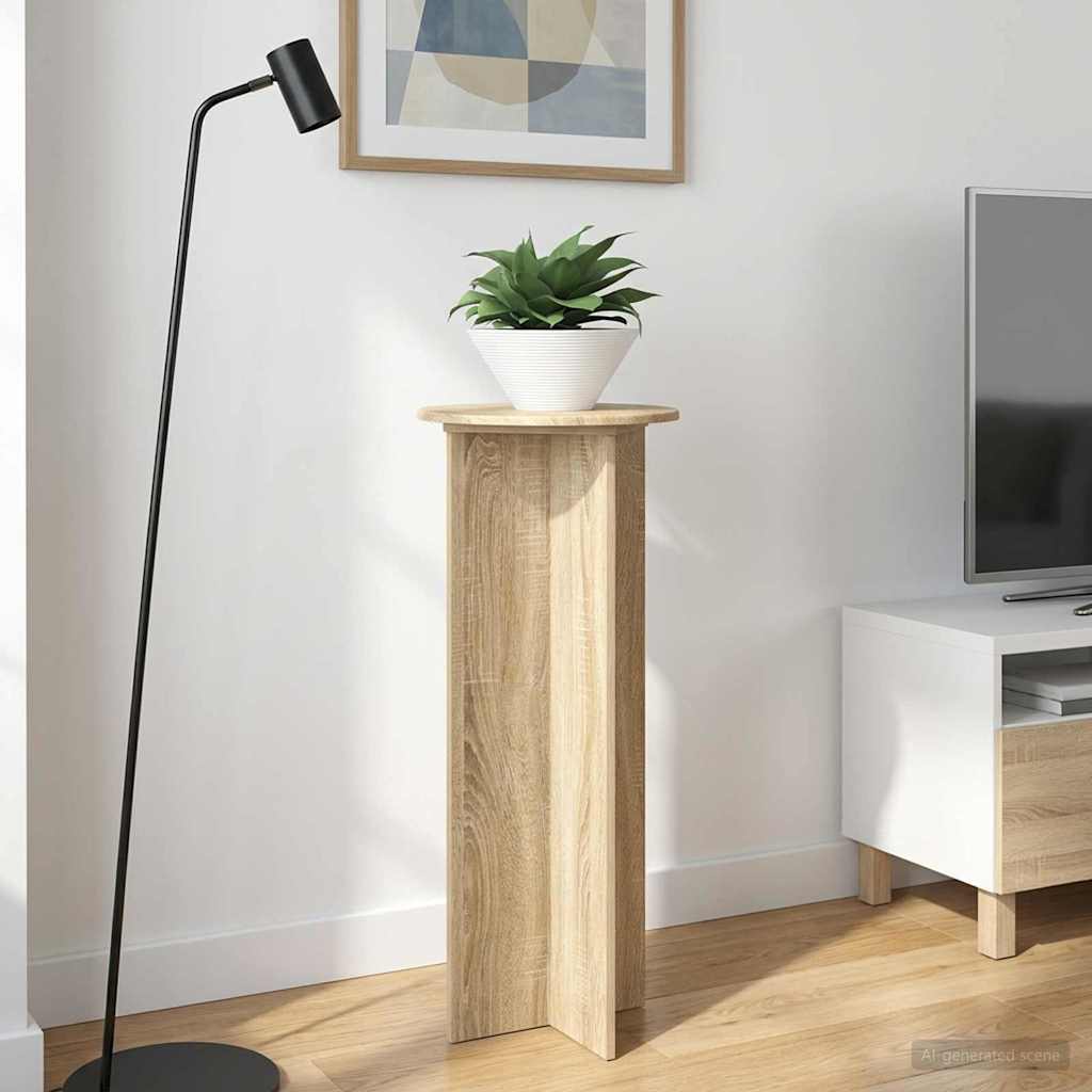 vidaXL Suport pentru plante 2 pcs Stejar Sonoma Ø40 x 100 cm