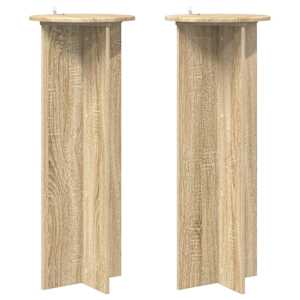vidaXL Taimede alus 2 tk Sonoma tamm &Oslash;40 x 100 cm Tehispuit