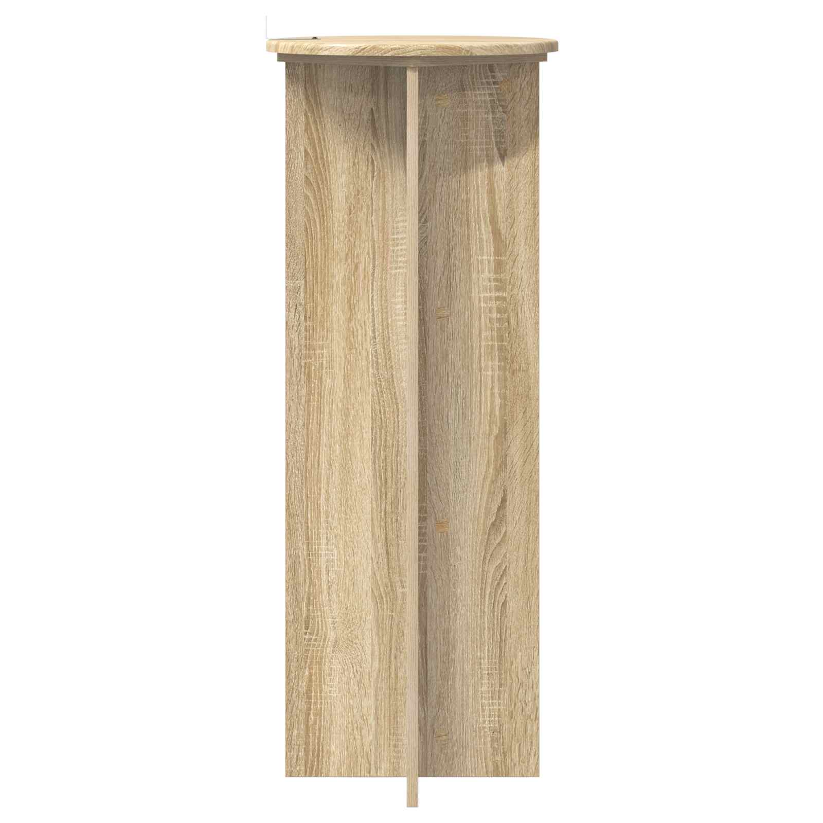 Plantenstandaard 2 pcs Sonoma Eiken Ø40 x 100 cm Bewerkt hout image 5