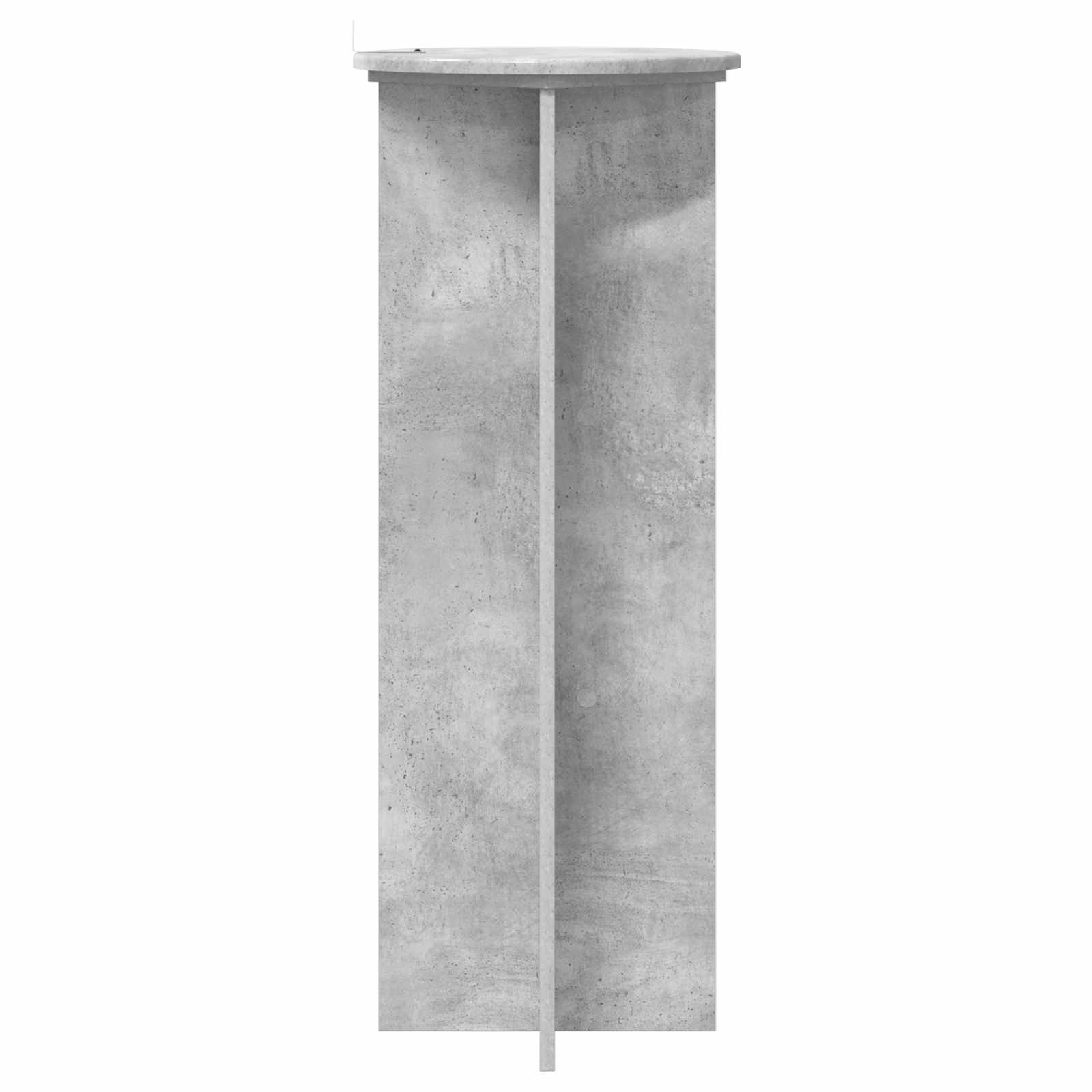 Plantenstandaard 2 pcs Betongrijs Ø40 x 100 cm Bewerkt hout image 6