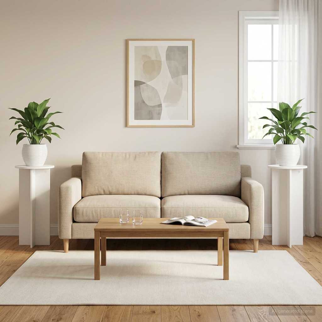 Stojan na rostliny 2 pcs Bílá s vysokým leskem Ø40 x 100 cm - obrázek 4