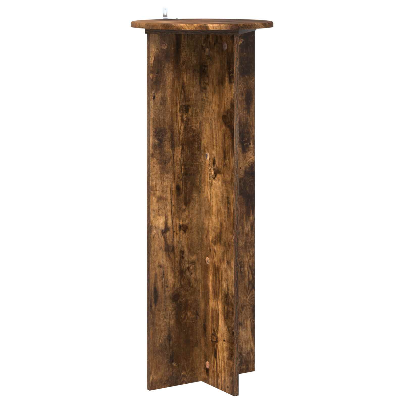 Plantenstandaard 2 pcs Gerookt eiken Ø40 x 100 cm Bewerkt hout image 4