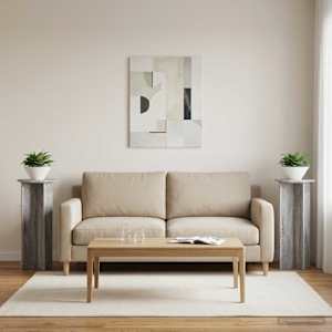 Stojalo za rastline 2 pcs Siva Sonoma Ø40 x 100 cm