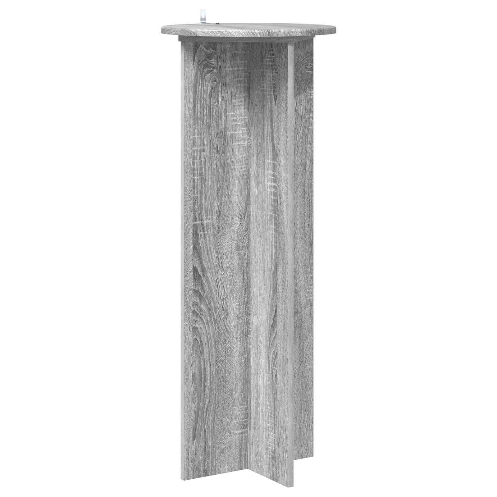 Plantenstandaard 2 pcs Grijs sonoma Ø40 x 100 cm Bewerkt hout image 4
