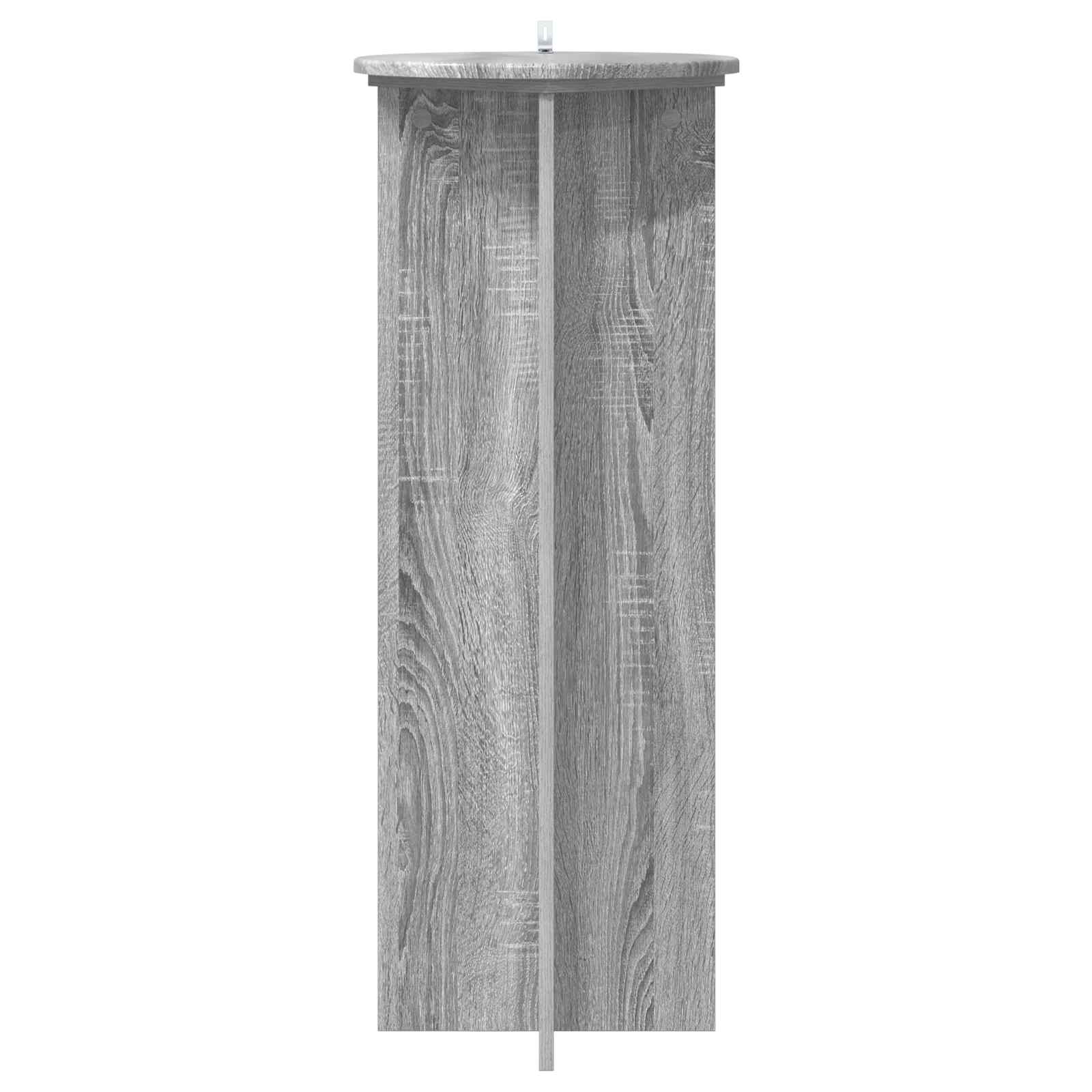 Plantenstandaard 2 pcs Grijs sonoma Ø40 x 100 cm Bewerkt hout image 5