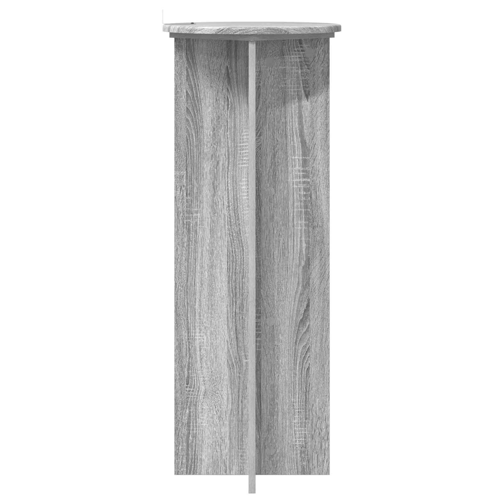 Plantenstandaard 2 pcs Grijs sonoma Ø40 x 100 cm Bewerkt hout image 6