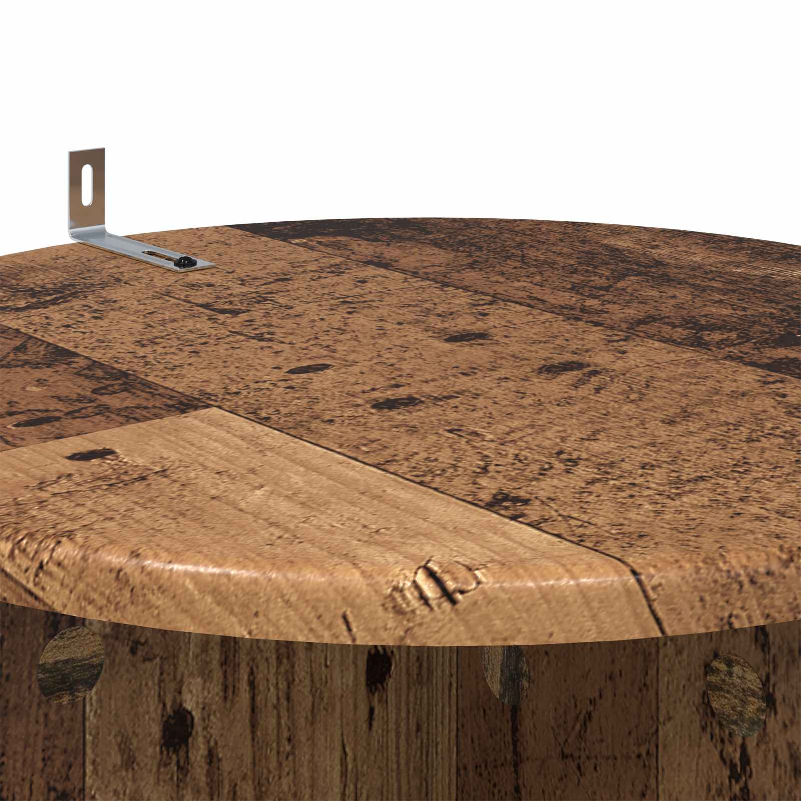 Plantenstandaard 2 pcs Oud hout Ø40 x 100 cm Bewerkt hout image 8