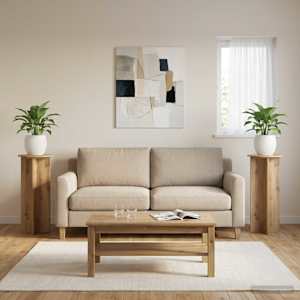Stojan na rostliny 2 ks Dub artisan Ø40 x 100 cm - obrázek 4