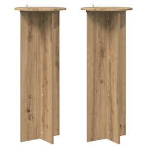 Stojalo za rastline 2 pcs Artisan hrast Ø40 x 100 cm