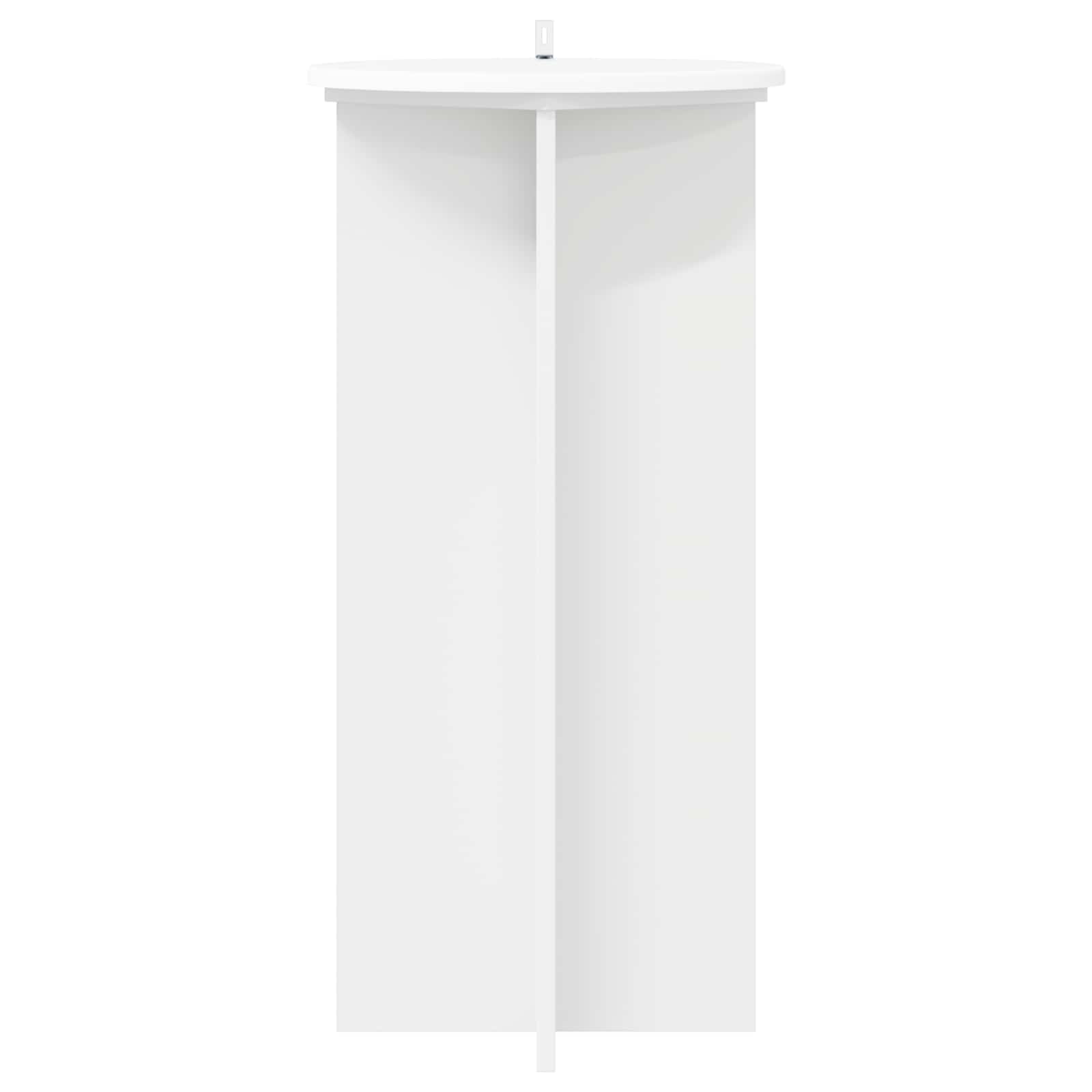 Plantenstandaard 2 pcs Wit Ø40 x 80 cm Bewerkt hout image 5