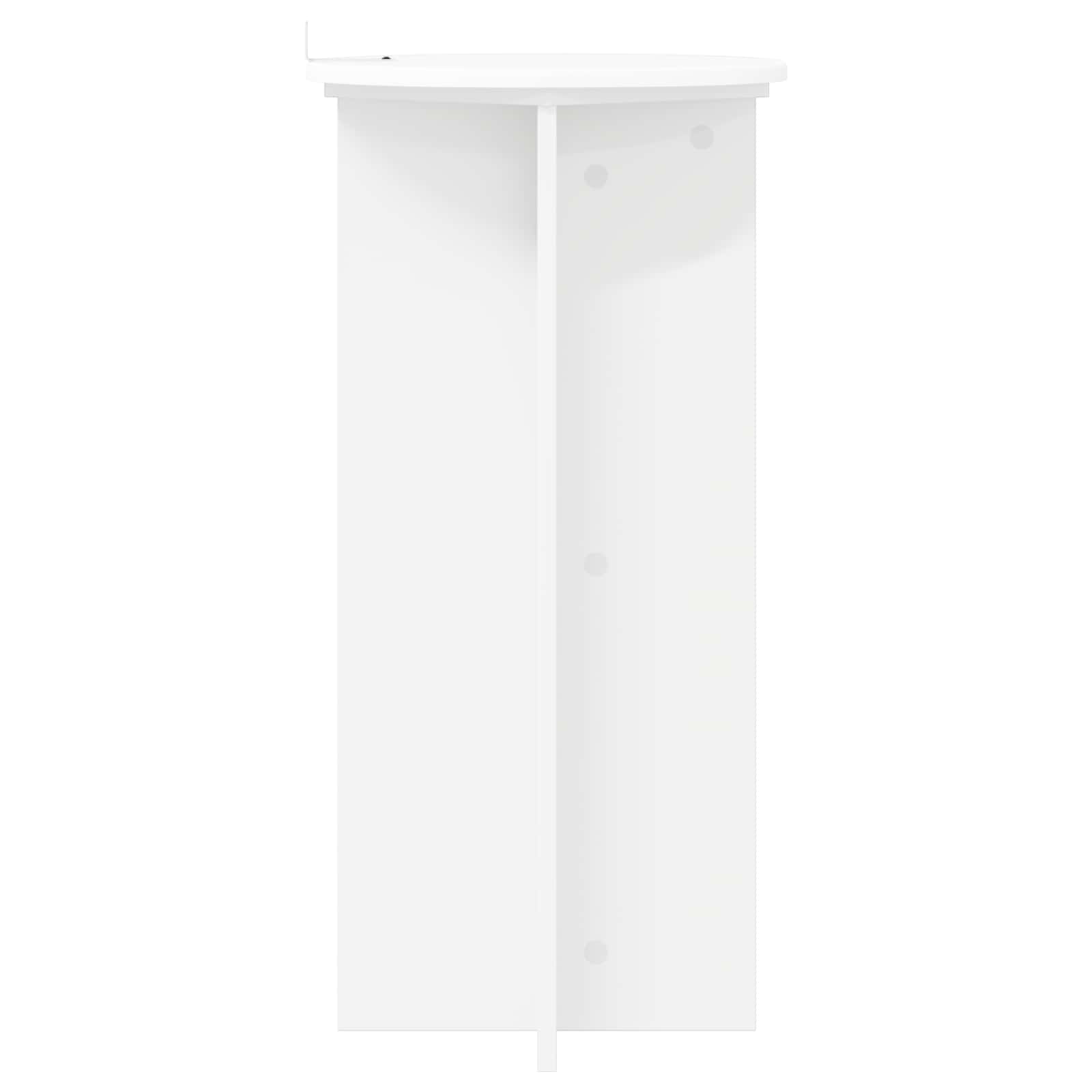 Plantenstandaard 2 pcs Wit Ø40 x 80 cm Bewerkt hout image 6