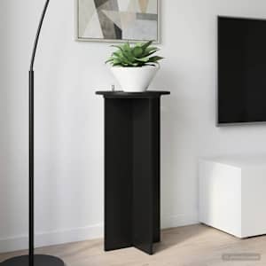 Stojalo za rastline 2 pcs Črna 40 x 40 x 80 cm Inženirski les